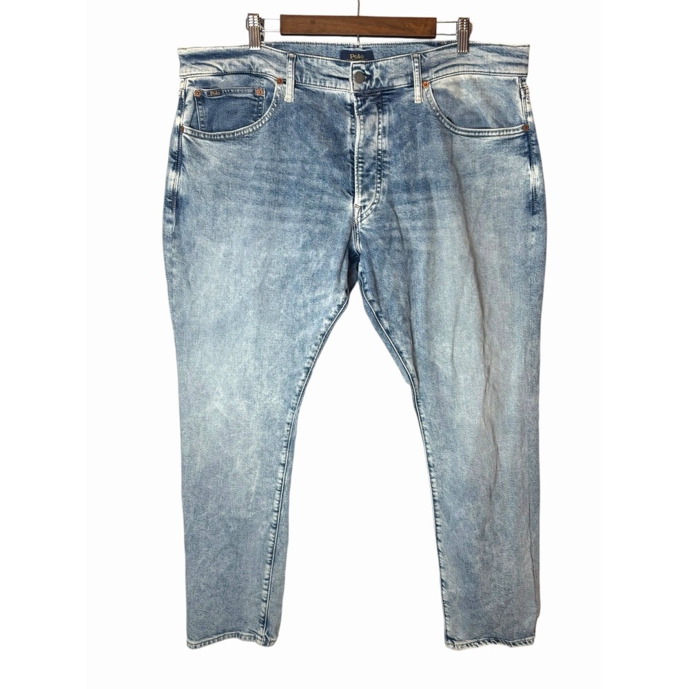 Polo Ralph Lauren The Varick Slim Straight Blue Jeans Mens 38x30 Dungarees